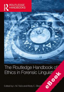 Cover of The Routledge Handbook of Ethics in Forensic Linguistics (eBook)