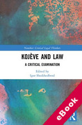 Cover of Kojève and Law: A Critical Examination (eBook)