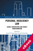 Cover of Personal Insolvency Law: Global Perspectives and China's Transformation (eBook)