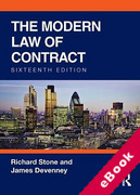 Cover of The Modern Law of Contract (eBook)