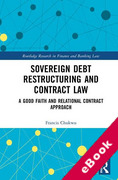 Cover of Sovereign Debt Restructuring and Contract Law: A Good Faith and Relational Contract Approach (eBook)
