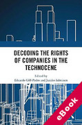 Cover of Decoding the Rights of Companies in the Technocene (eBook)