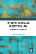 Cover of Entrepreneurs and Insolvency Law: The Right to a Fresh Start