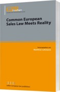 Cover of Common European Sales Law Meets Reality