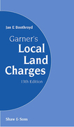 Cover of Garner's Local Land Charges