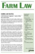 Cover of Farm Law: Print + PDF