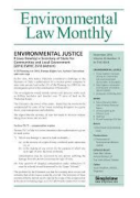 Cover of Environmental Law Monthly: Print + PDF