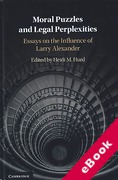 Cover of Moral Puzzles and Legal Perplexities: Essays on the Influence of Larry Alexander (eBook)