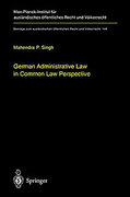 Cover of German Administrative Law in Common Law Perspective