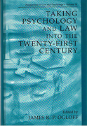 Cover of Taking Psychology and Law into the Twenty-First Century