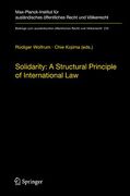 Cover of Solidarity: A Structural Principle of International Law