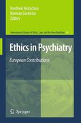 Cover of Ethics in Psychiatry: European Contributions
