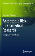 Cover of Acceptable Risk in Biomedical Research: European Perspectives