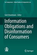 Cover of Information Obligations and Disinformation of Consumers
