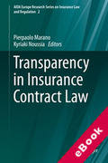 Cover of Transparency in Insurance Contract Law (eBook)