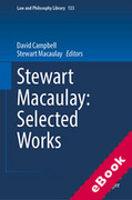 Cover of Stewart Macaulay: Selected Works (eBook)