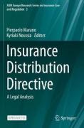 Cover of Insurance Distribution Directive : A Legal Analysis