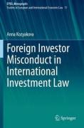 Cover of Foreign Investor Misconduct in International Investment Law