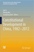 Cover of Constitutional Development in China, 1982-2012