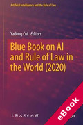 Cover of Blue Book on AI and Rule of Law in the World (2020) (eBook)