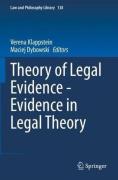 Cover of Theory of Legal Evidence - Evidence in Legal Theory