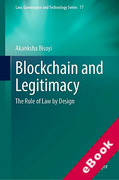 Cover of Blockchain and Legitimacy: The Rule of Law by Design (eBook)