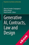 Cover of Generative AI, Contracts, Law and Design (eBook)