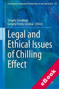 Cover of Legal and Ethical Issues of Chilling Effect (eBook)