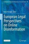Cover of European Legal Perspectives on Online Disinformation
