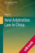 Cover of New Arbitration Law in China (eBook)