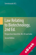Cover of Law Relating to Biotechnology: Perspectives from USA, UK, EU and India (eBook)