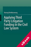 Cover of Applying Third Party Litigation Funding in the Civil Law System (eBook)