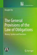 Cover of The General Provisions of the Law of Obligations: History, System and Functions