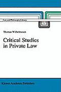 Cover of Critical Studies in Private Law: A Treatise on Need-Rational Principles in Modern Law