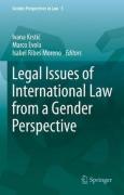 Cover of Legal Issues of International Law from a Gender Perspective
