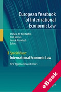 Cover of International Economic Law: New Approaches and Issues (eBook)