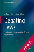 Cover of Debating Laws: Studies on Parliamentary Justification of Legislation (eBook)