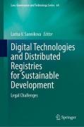 Cover of Digital Technologies and Distributed Registries for Sustainable Development: Legal Challenges