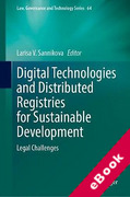 Cover of Digital Technologies and Distributed Registries for Sustainable Development: Legal Challenges (eBook)