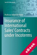 Cover of Insurance of International Sales' Contracts under Incoterms (eBook)