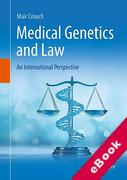 Cover of Medical Genetics and Law: An International Perspective (eBook)