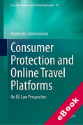 Cover of Consumer Protection and Online Travel Platforms: An EU Law Perspective (eBook)