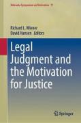 Cover of Legal Judgment and the Motivation for Justice