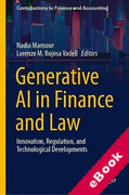 Cover of Generative AI in Finance and Law: Innovation, Regulation, and Technological Developments (eBook)