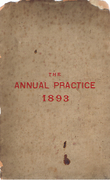 Cover of The Annual Practice 1893 (The White Book)
