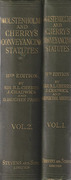 Cover of Wolstenholme and Cherry's Conveyancing Statutes 11th ed: Volume 1&2