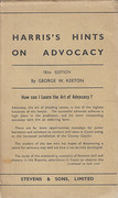 Cover of Harris's Hints on Advocacy: The Conduct of Cases Civil and Criminal