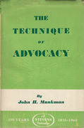 Cover of The Technique of Advocacy