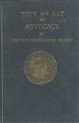 Cover of Duty and Art in Advocacy