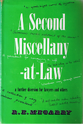 Cover of A Second Miscellany-at-Law: A Further Diversion for Lawyers and Others